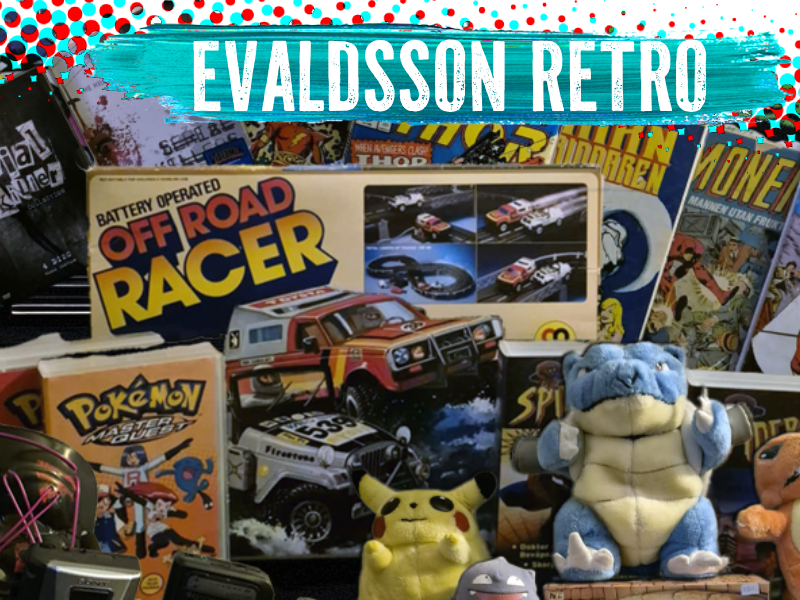 Retro i alla kategorier. Spel, Dvd & Vhs, actionfigurer, serietidningar. Manga serier, spel konsoller och annat smått och gott.