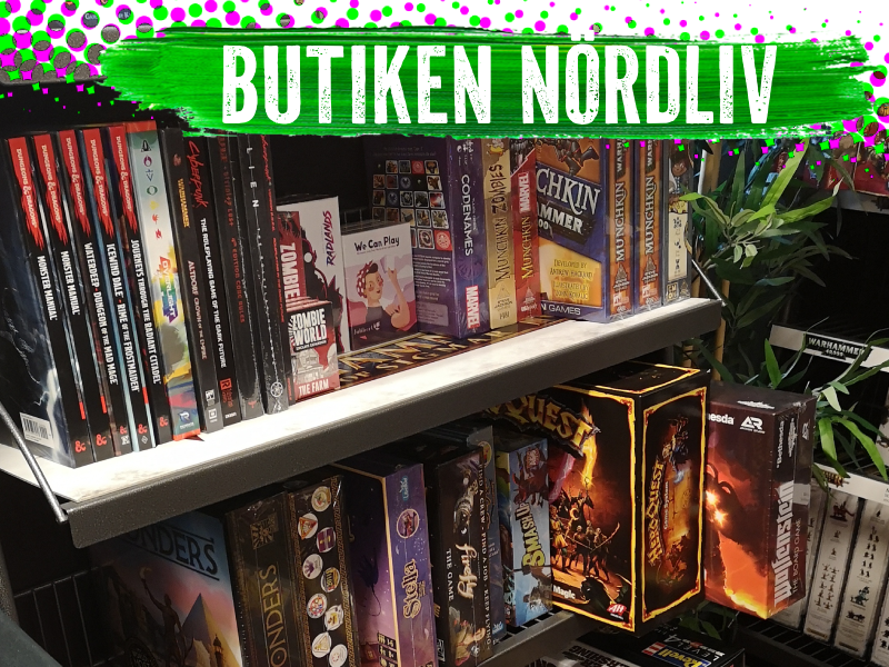 Lokalt, nördigt, spelgalet! Du hittar dem i vårt spelrum!